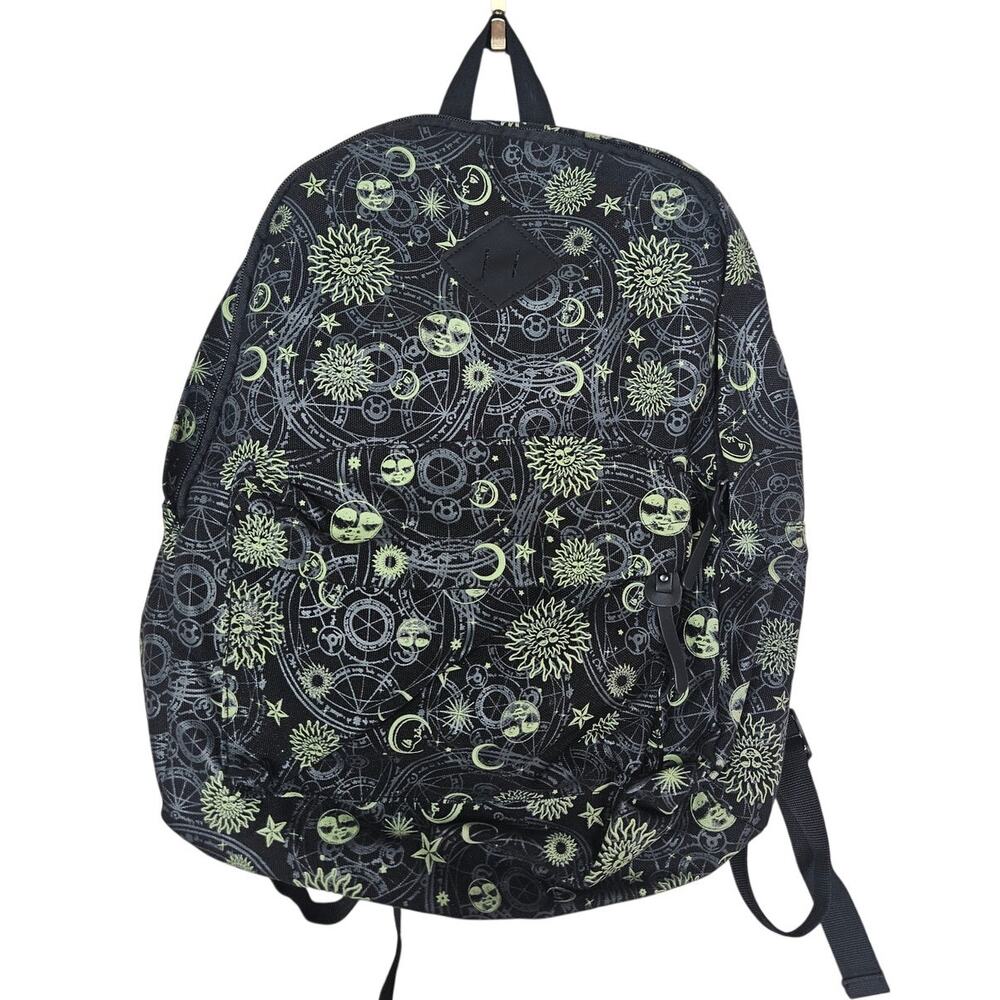 Y2K Celestial Whimsygoth Goth Backpack School Sun Moon Star College Travel